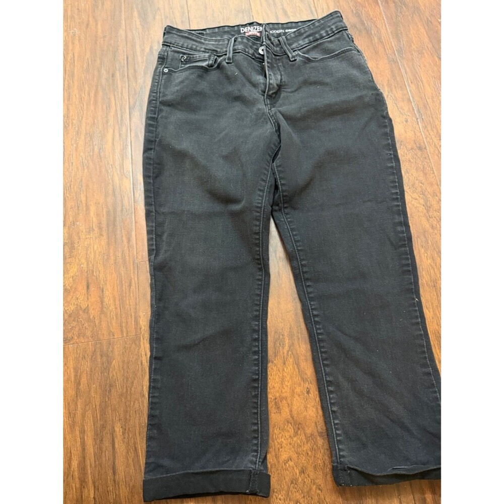 Denizen from Levi's Women's Black Straight-Leg Jeans, Clean Black Wash